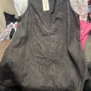 Black Denim Sleeveless Dress